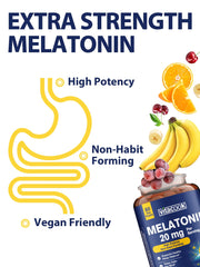 Packaging of Vitacook Melatonin vegan tablets highlighting purity