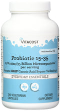 Vitacost Probiotic 15-35 Billion | 240 Capsules | Synbiotic with 15 Strains