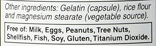 Vitacost Cilantro free-from icons emphasize allergen-free formulation