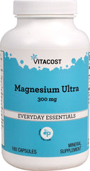Vitacost Magnesium Ultra bottle on shelf for daily magnesium support