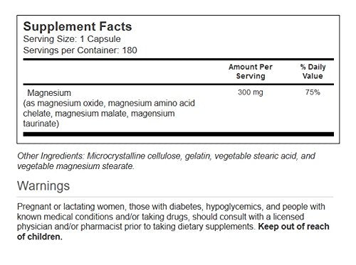 Vitacost Magnesium Ultra capsules close-up, unflavored for easy mixing with other supplements