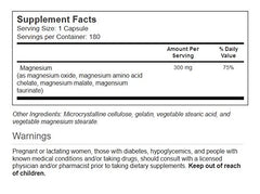 Vitacost Magnesium Ultra capsules close-up, unflavored for easy mixing with other supplements