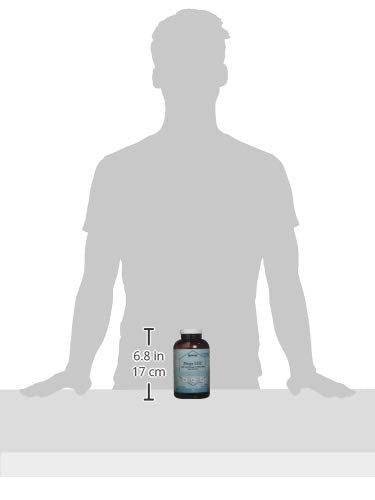 Vitacost Mega EFA Mini Gels label shows 800 mg EPA and 400 mg DHA per four mini-gels.