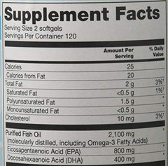 Vitacost Mega EFA Mini Gels molecularly distilled for purity with strawberry flavor.