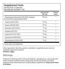 Vitacost Synergy Mega Digestive Enzymes capsules on a table, aiding meal-time digestion.