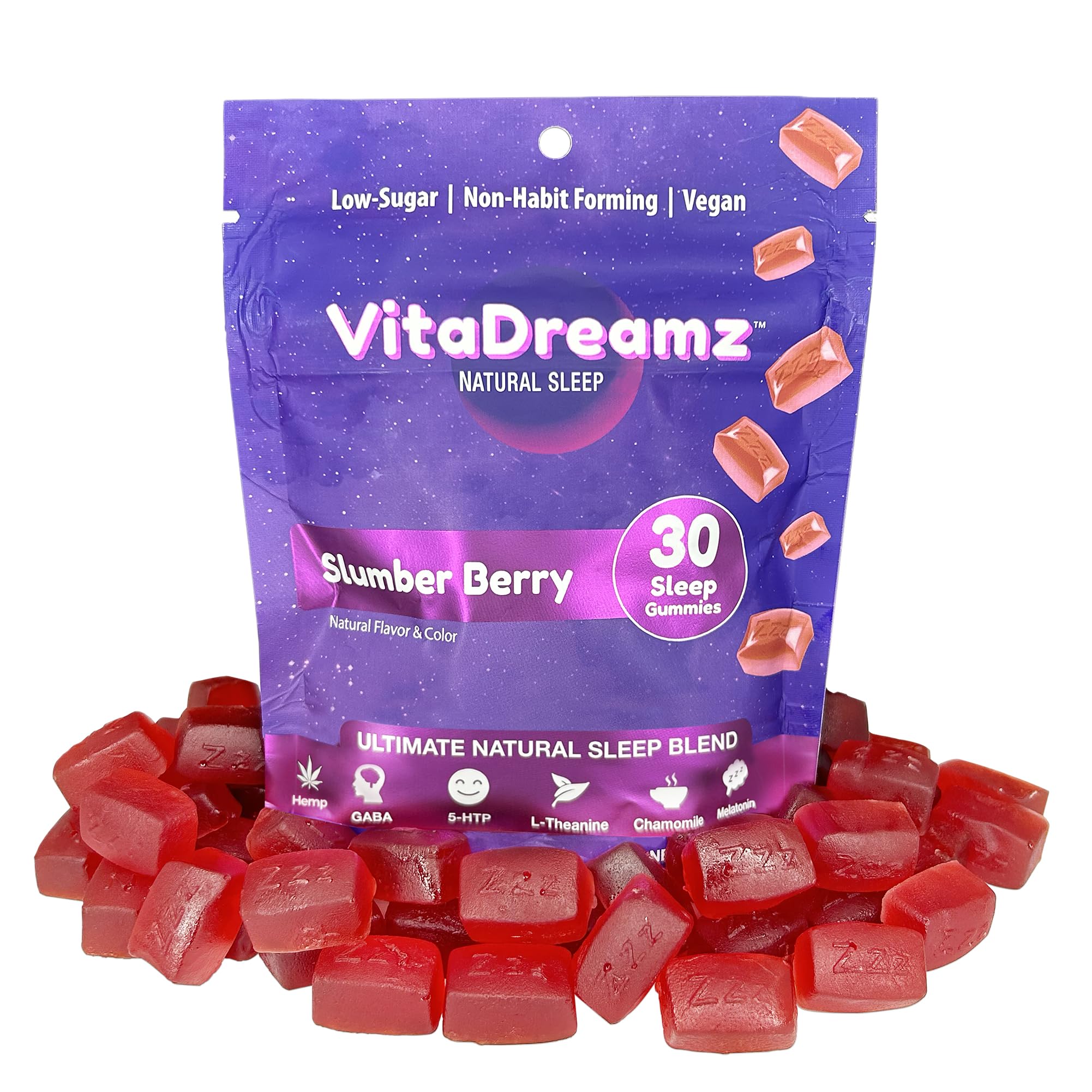VitaDreamz SleepEZ bottle front showing convenient night-time unwind option