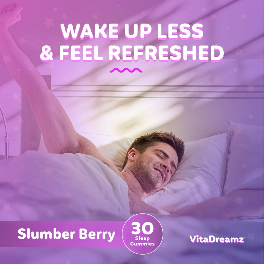 VitaDreamz Slumber Berry gummies highlight flavor and vegan, non-GMO formulation