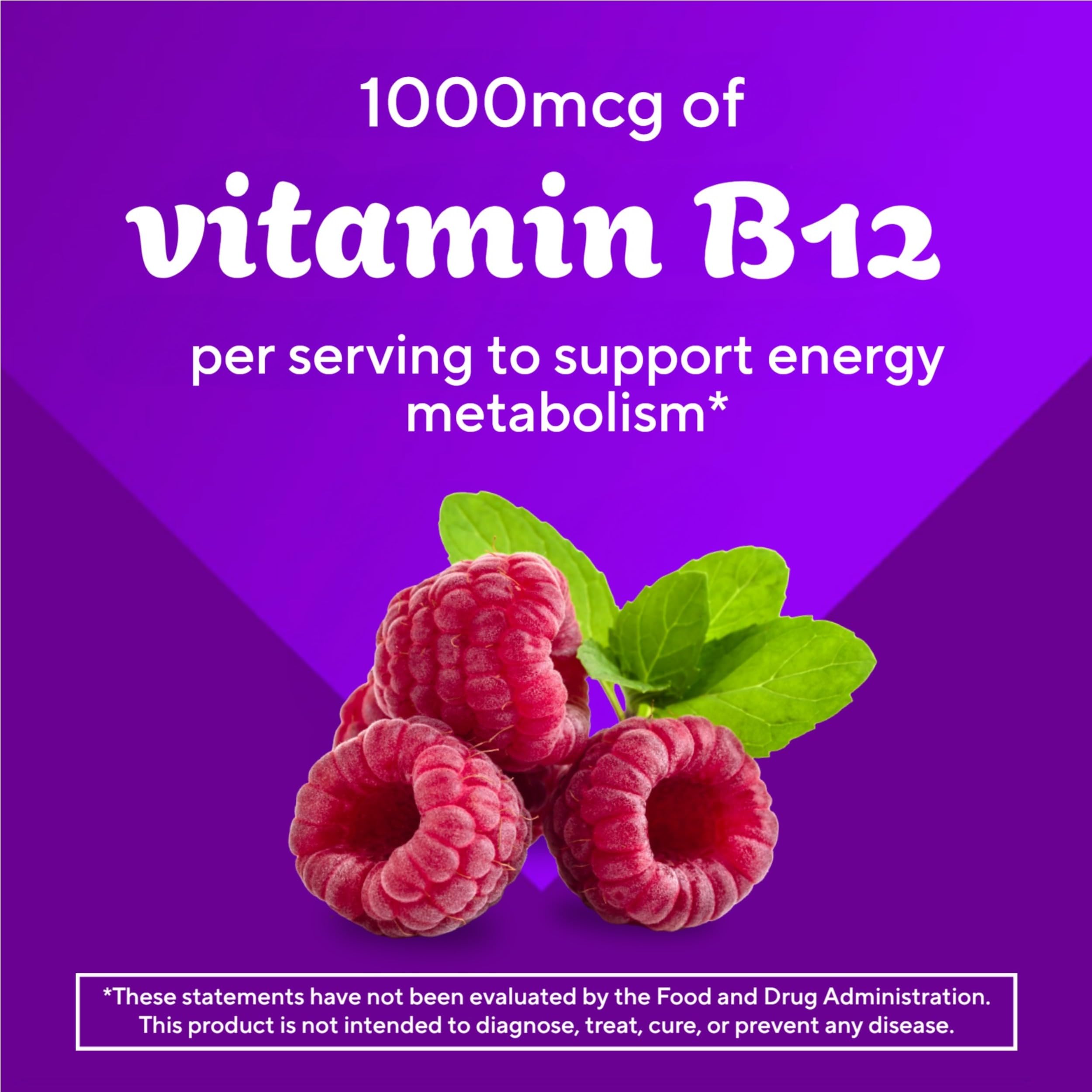 Vitafusion B12 gomitas frambuesa, envase 60, sabor natural frambuesa