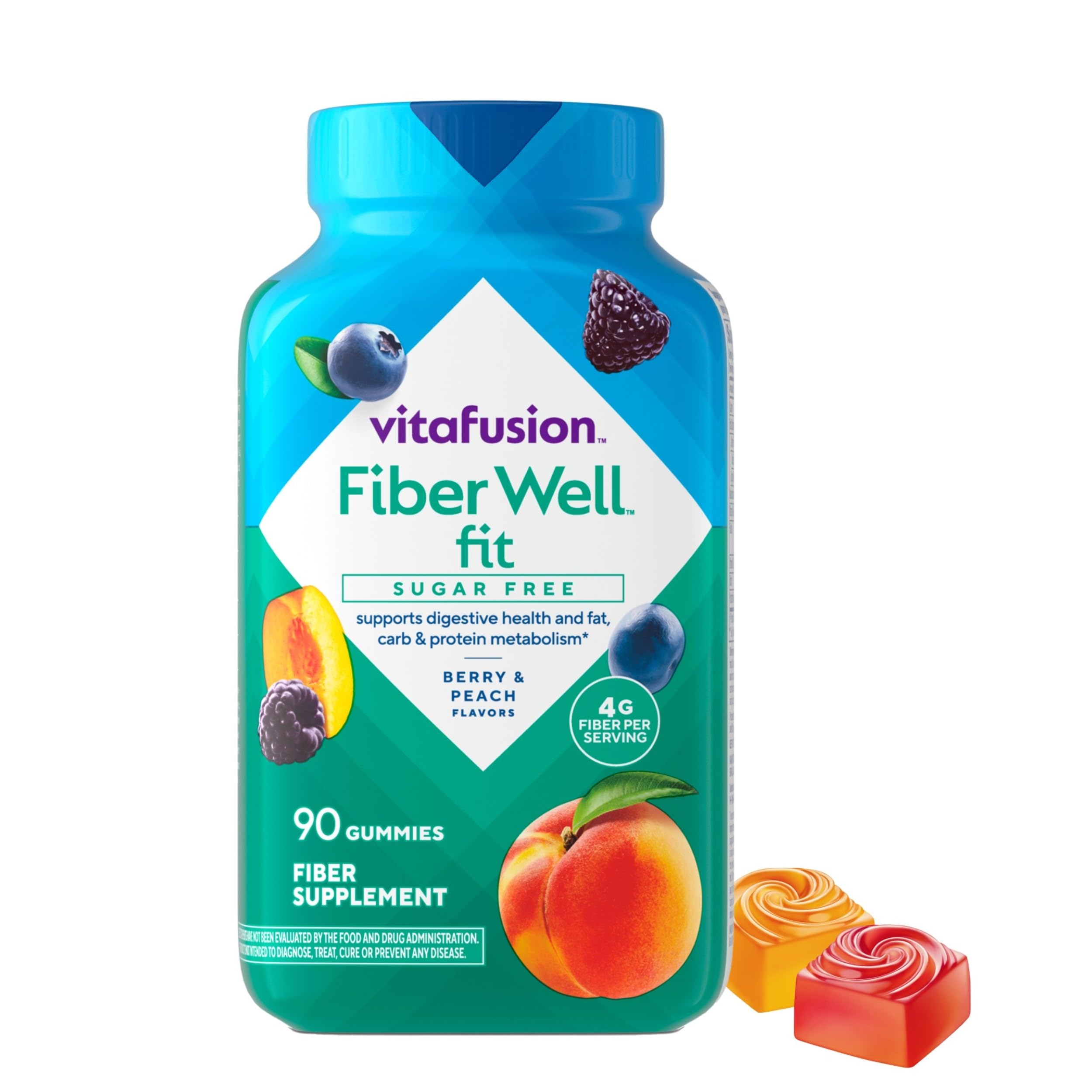 Vitafusion Fiber Well Fit bottle, convenient daily fiber support