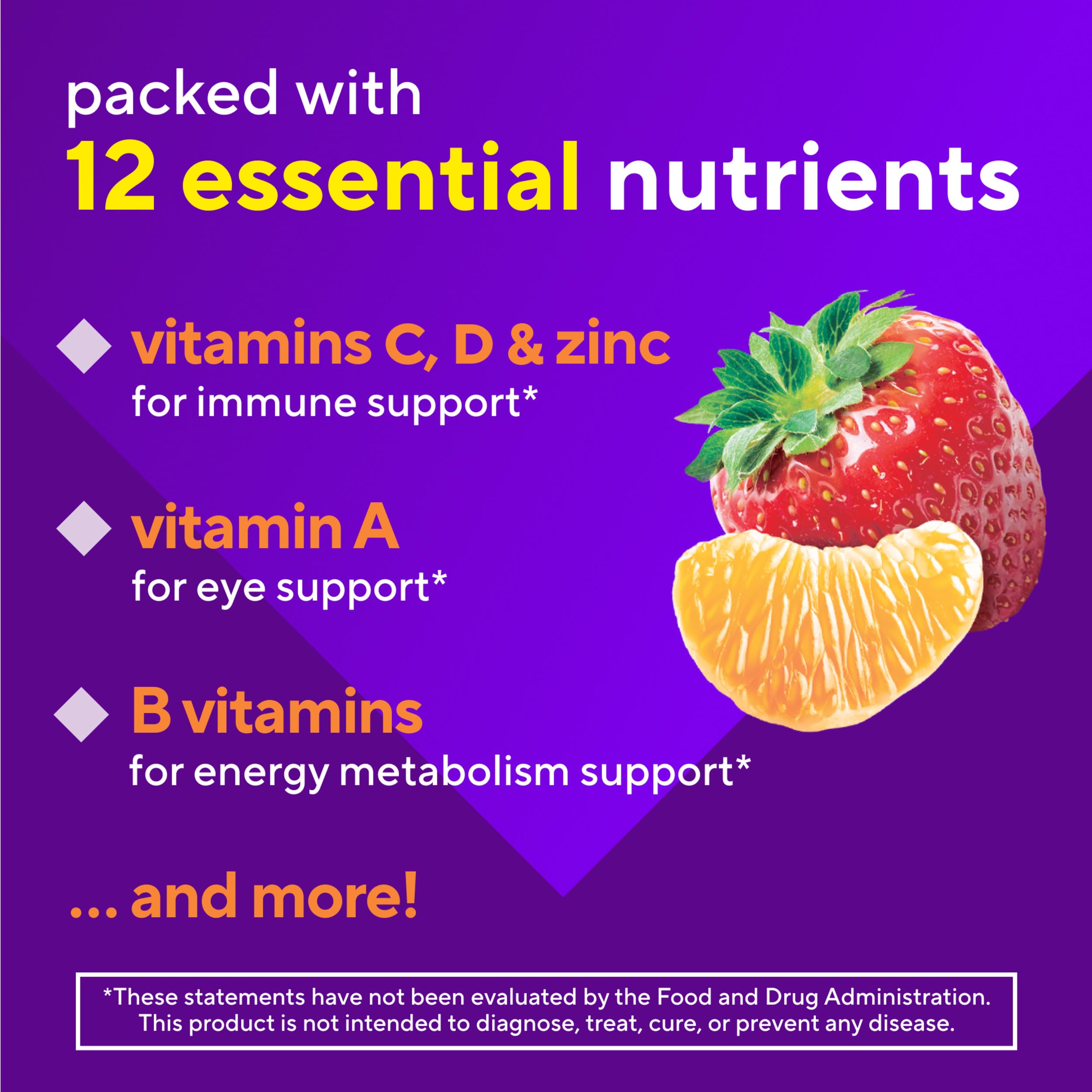 Vitafusion immune support gummies with zinc and vitamin C