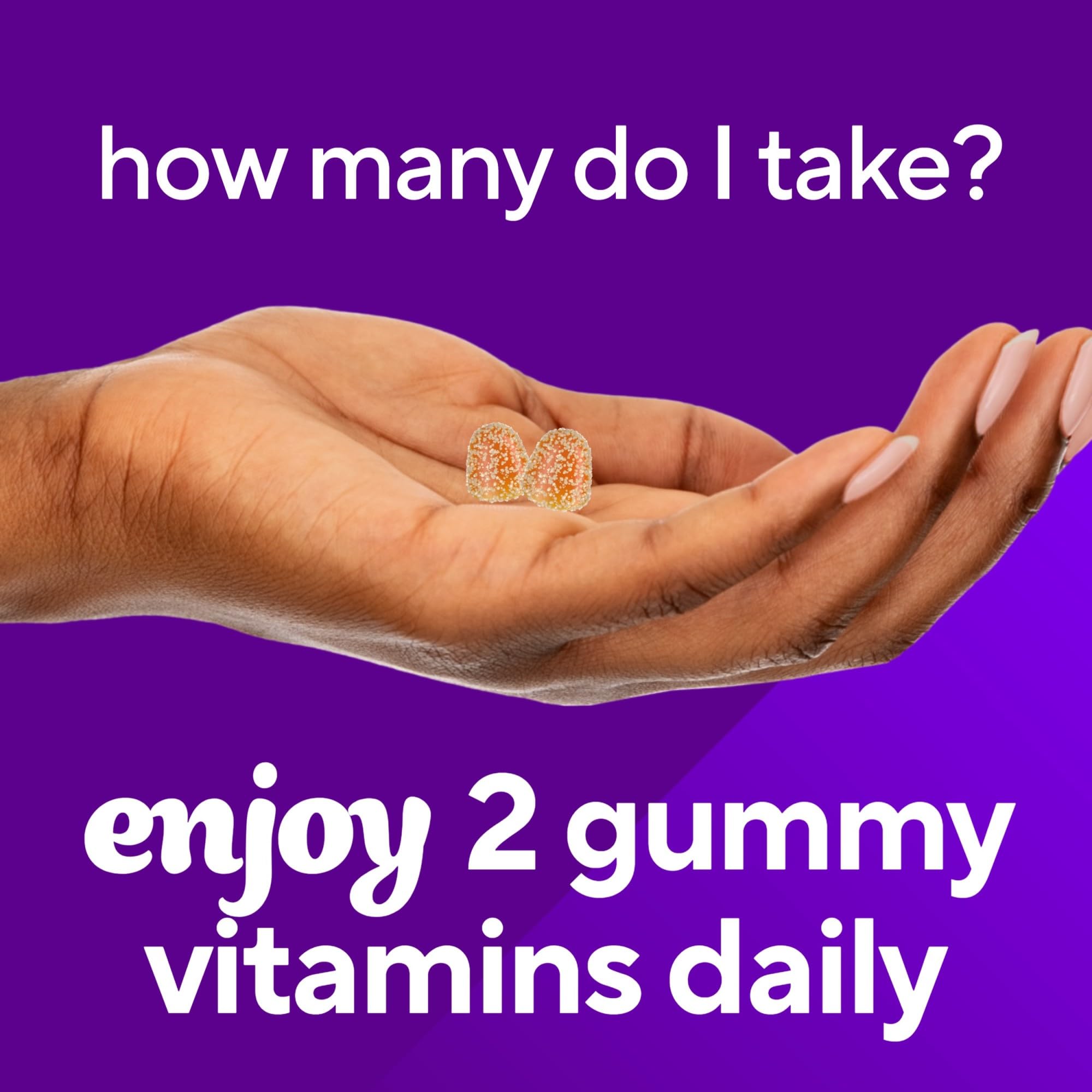 Vitafusion Magnesium Gummy dairy-free label information.