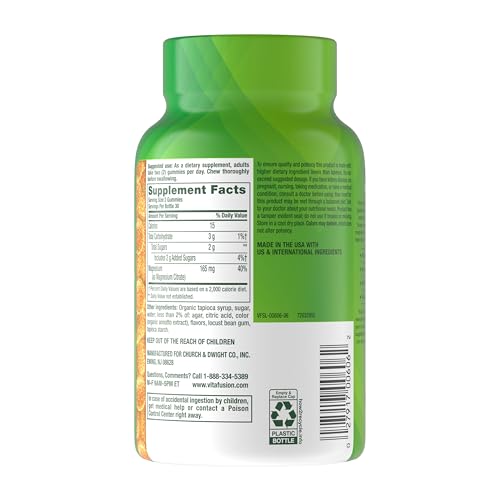 Vitafusion Magnesium Gummy easy-dosing concept with two gummies.