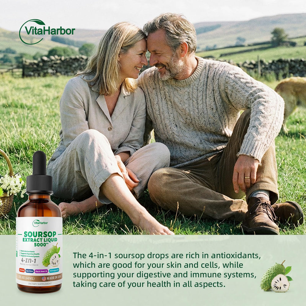 VitaHarbor liquid health drops shown for rapid absorption benefits.