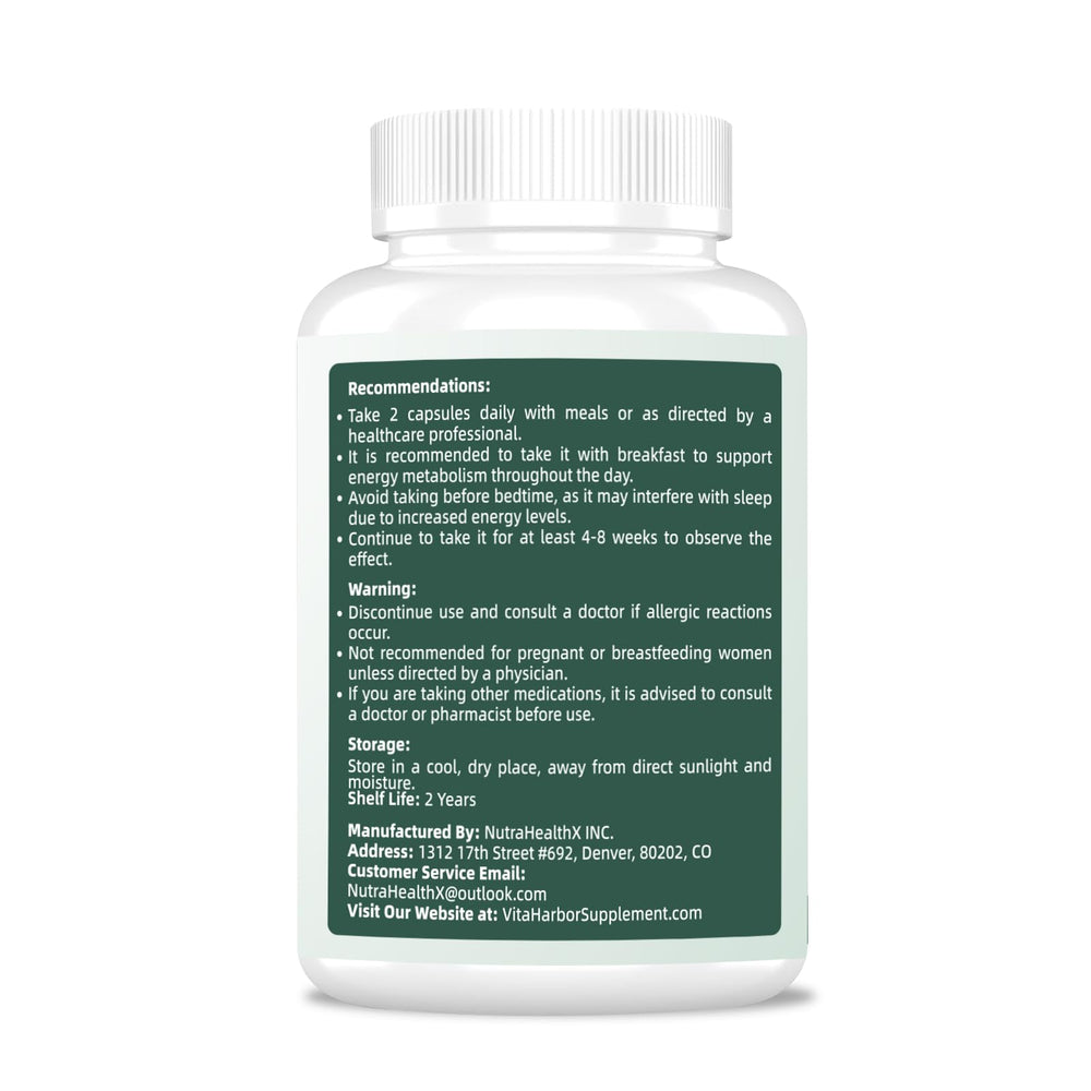 VitaHarbor NAD bottle on a desk suggesting daily energy routine