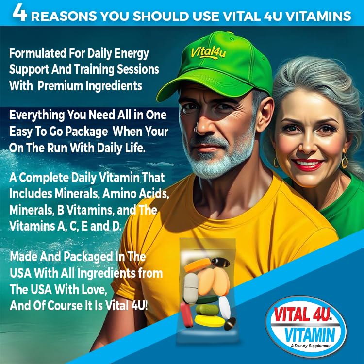 Vital 4U 30-serving travel pack ready for consistent daily intake