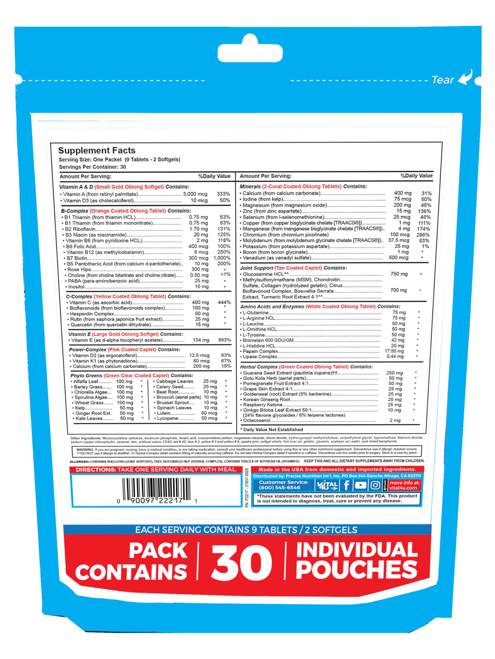 Vital 4U softgels closeup reveals balanced nutrients for daily support