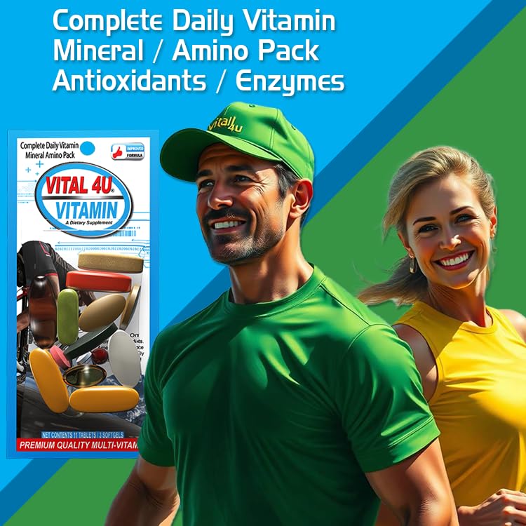 Vital 4U tablets closeup highlighting high-potency blend for everyday performance