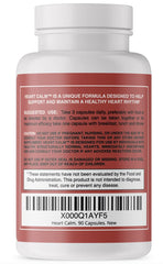 Vital Biologics Heart Calm packaging label detailing magnesium complex ingredients for heart support