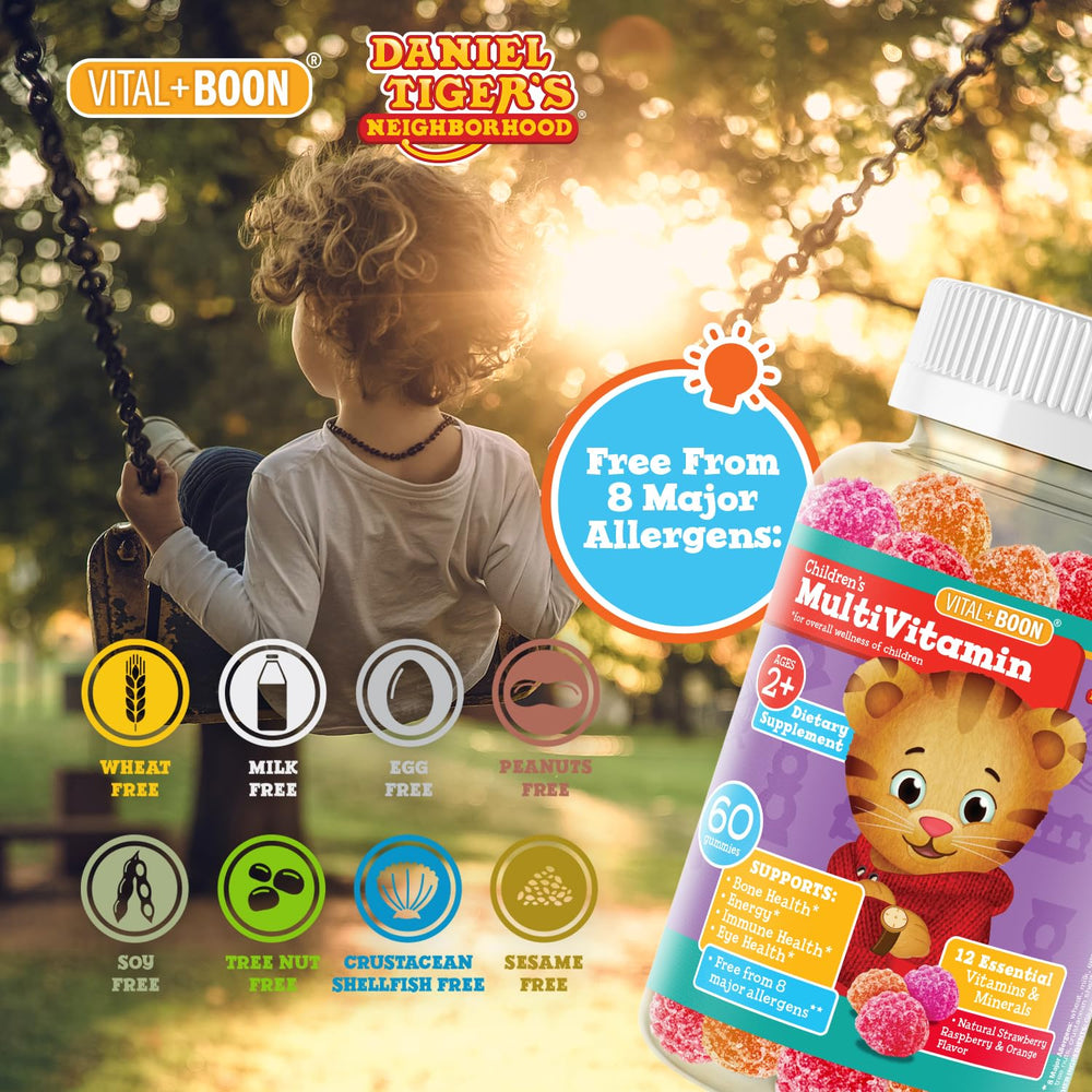 Daniel Tiger bottle with age guidance for children 2 and up