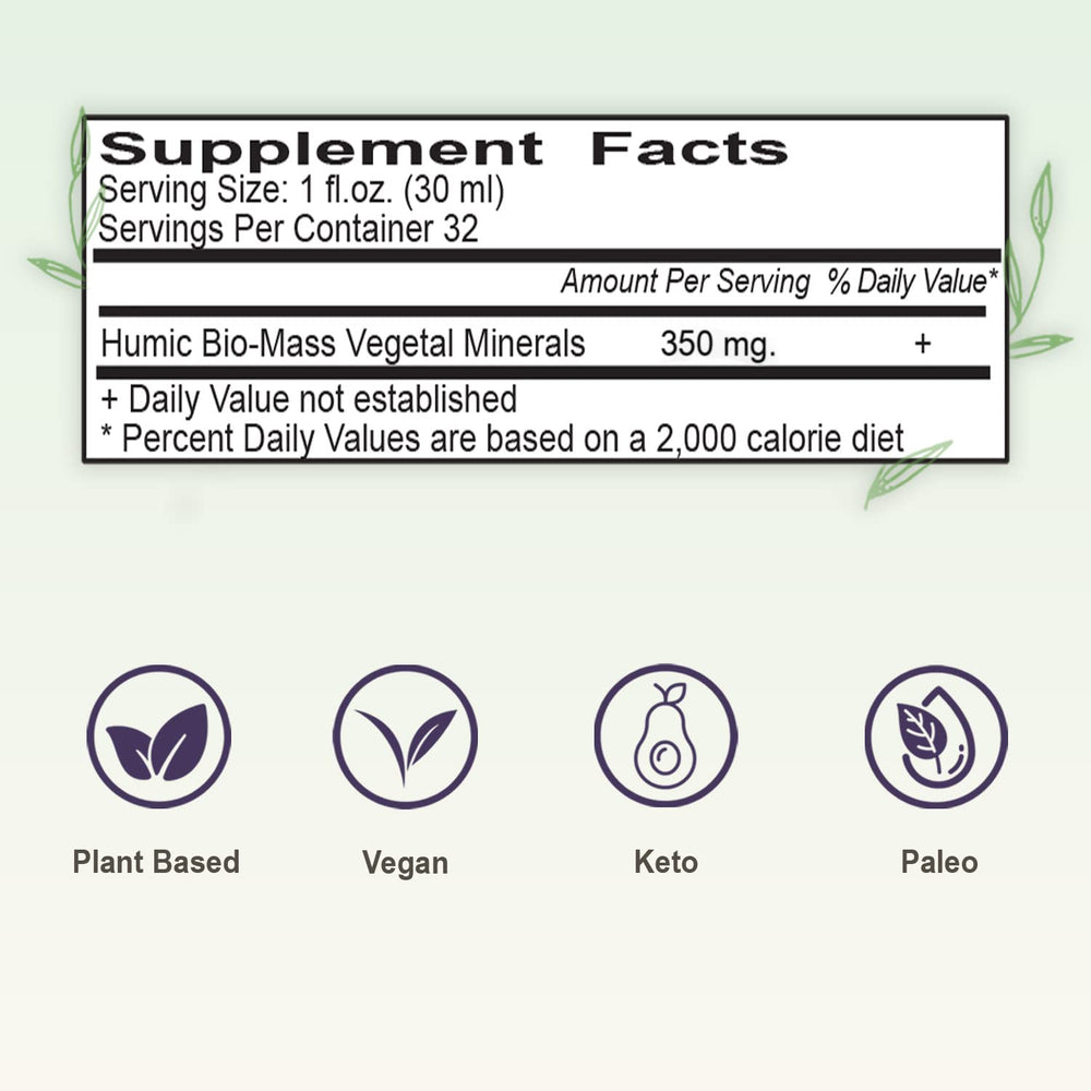 Vital Earth Minerals neutral taste mix blends smoothly with water, juice, or coffee.