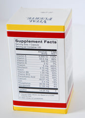 Vital Fuerte capsules closeup highlights antioxidants and immune-friendly nutrients.