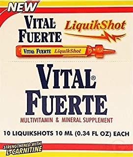 Vital Fuerte Liquid Shot bottle for convenient daily multivitamin support