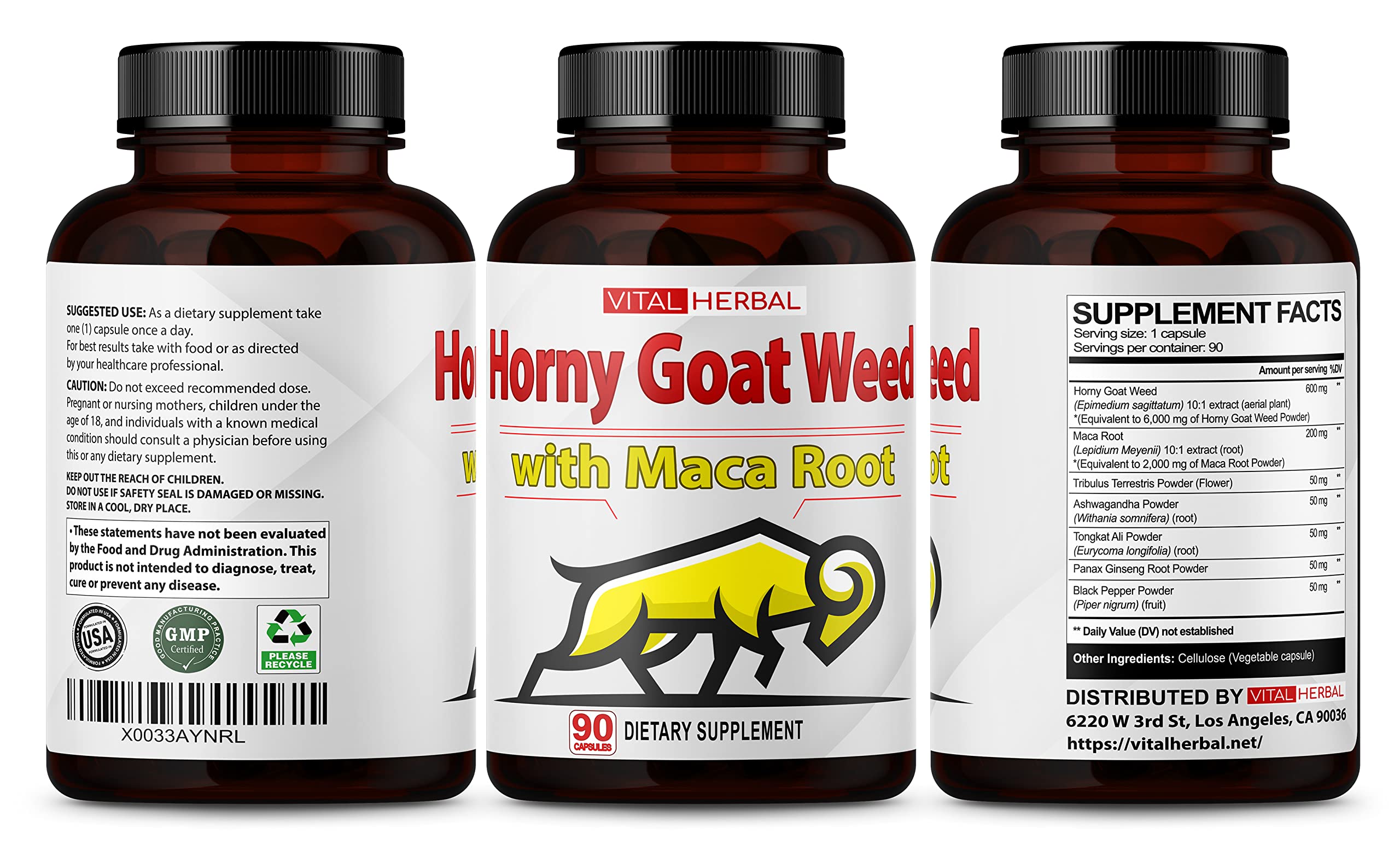 Vital Herbal packaging on display signals a clean, trusted formula.