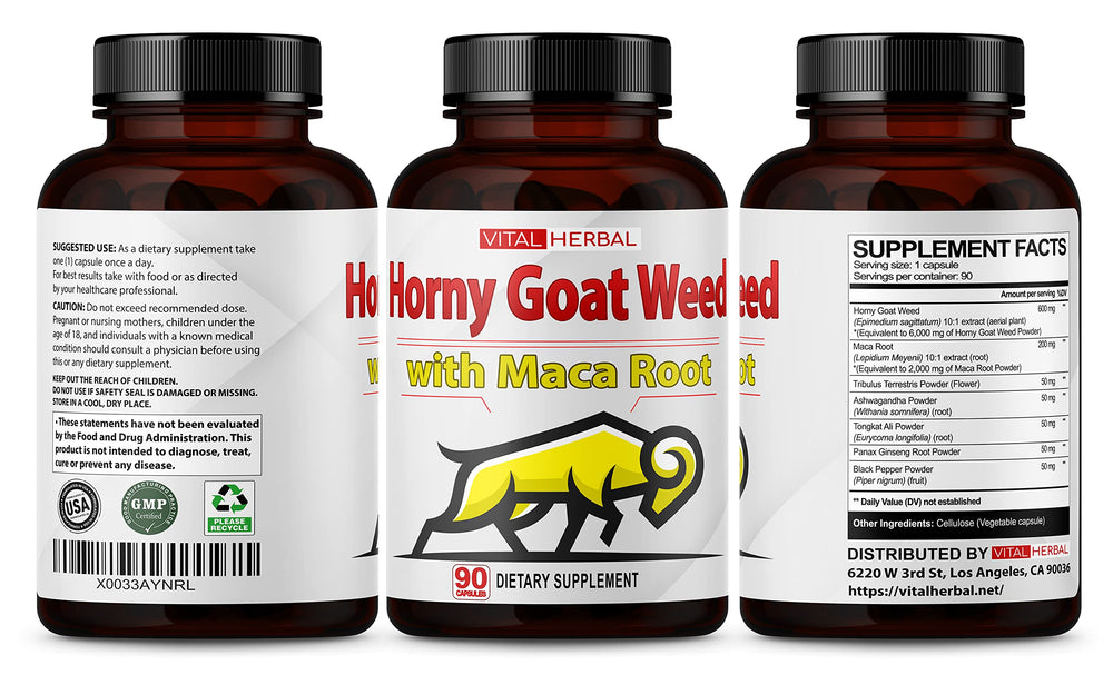 Vital Herbal packaging on display signals a clean, trusted formula.