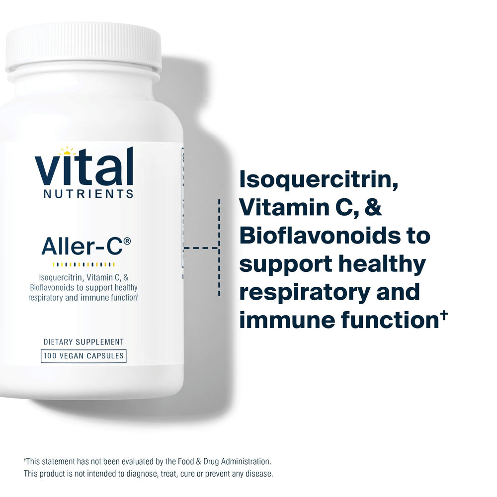Vital Nutrients Aller-C packaging in a retail display
