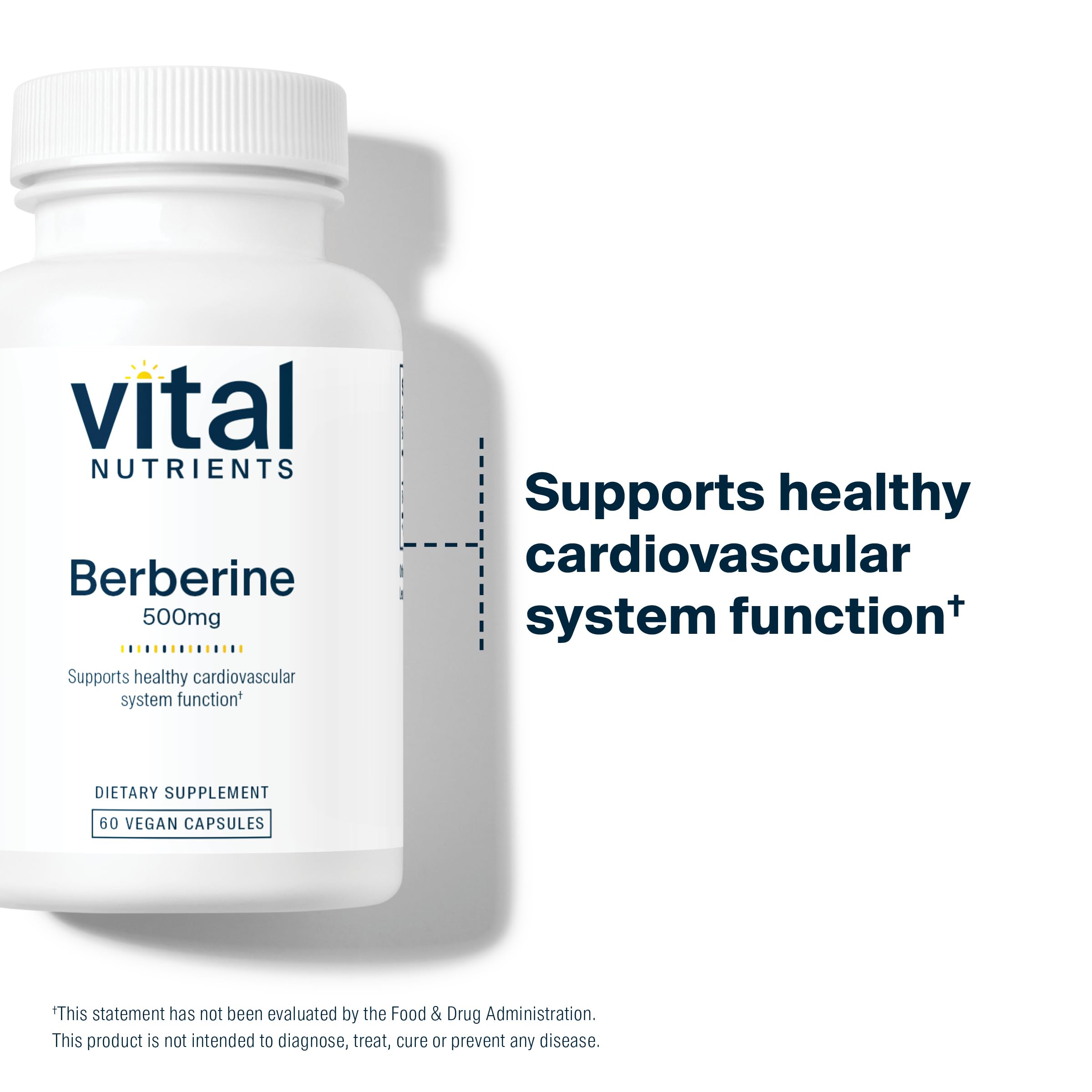 Vital Nutrients Berberine capsules being poured for convenient dosing