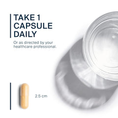 Lifestyle scene: person taking a daily CoQ10 capsule before workout