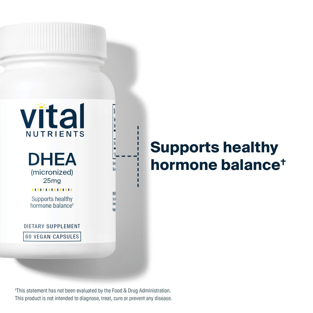 Vital Nutrients DHEA quality assurance demonstrates allergen-free manufacturing