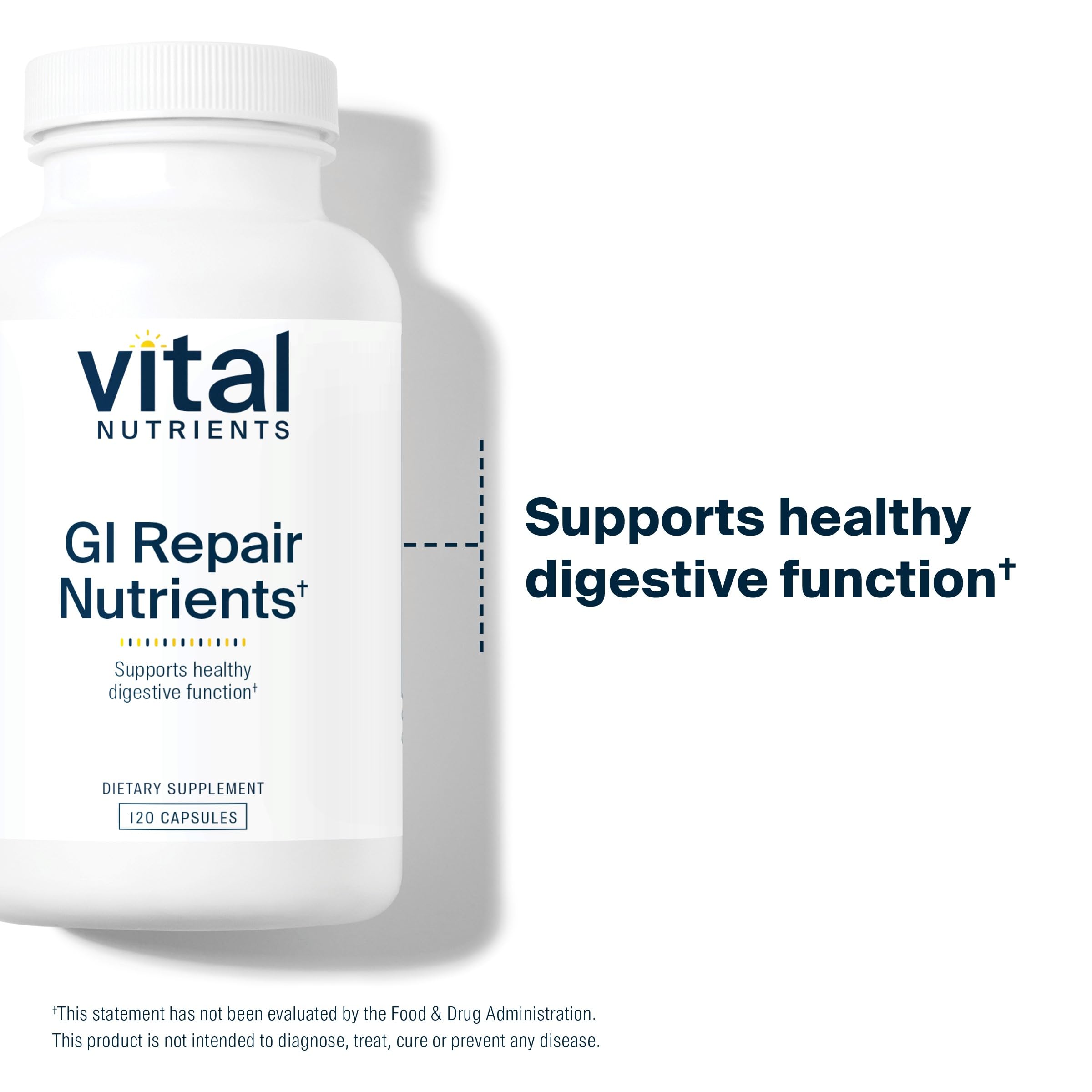 Vital Nutrients GI Repair Nutrients capsules close-up for daily use.