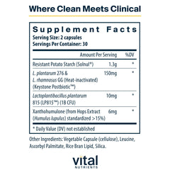 Vital Nutrients GLP-1 Complete bottle pour suggests easy daily dosing for cravings control