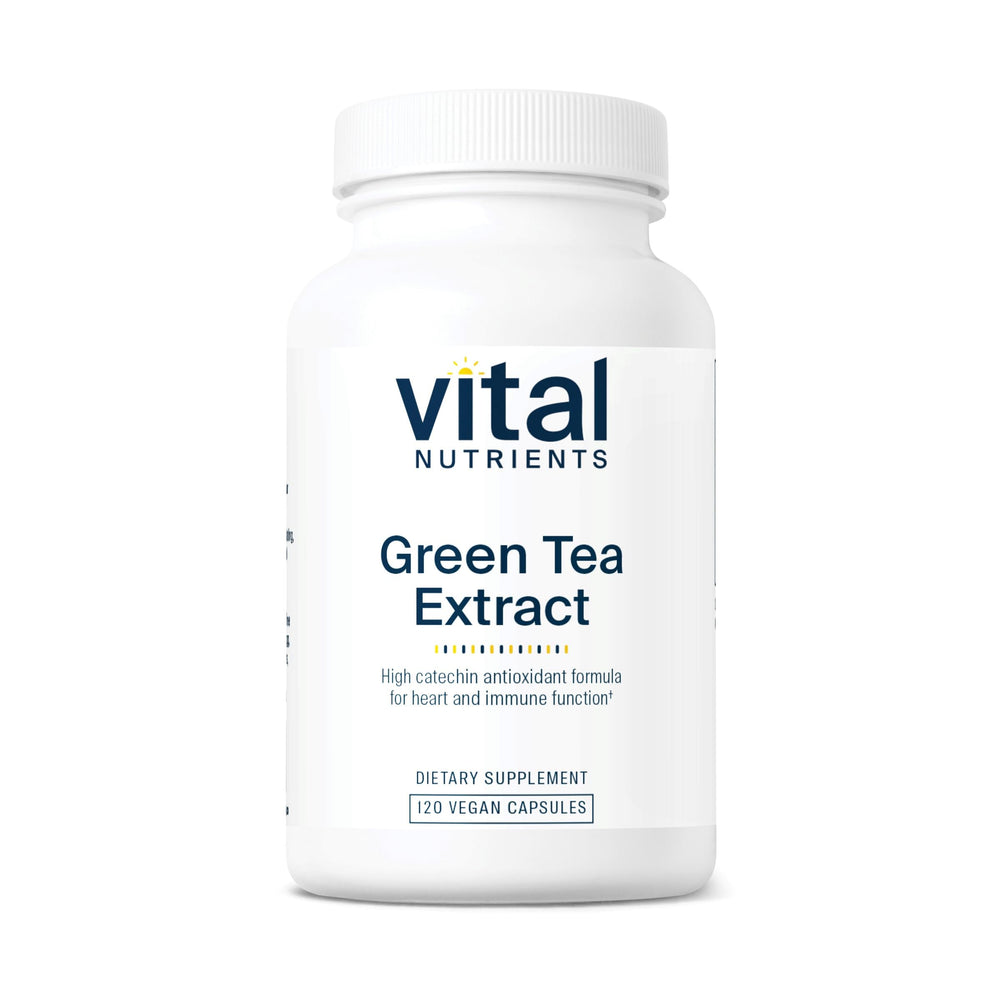 Vital Nutrients Green Tea Extract 550mg bottle supports daily immune health.