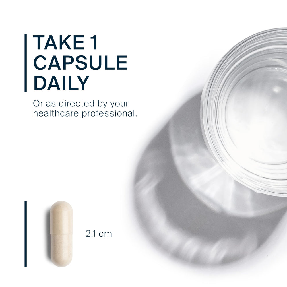 Vital Nutrients Iron Plus C capsules inside a glass bottle ready for daily supplementation