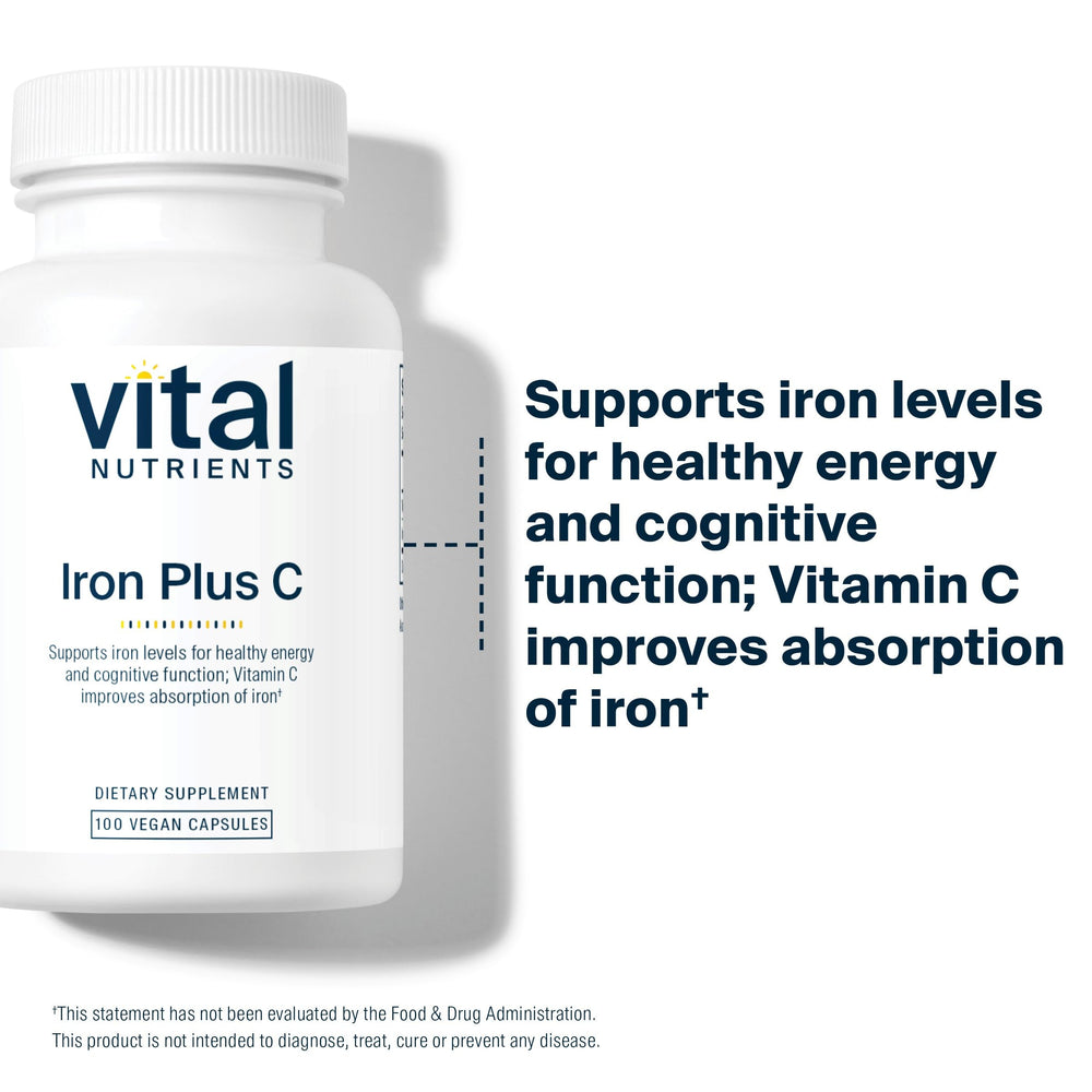 Vital Nutrients Iron Plus C factory process image implies trusted non-GMO sourcing