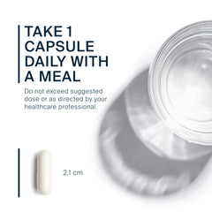 Vital Nutrients Lithium Orotate 20mg capsules up close emphasize clean vegan composition.