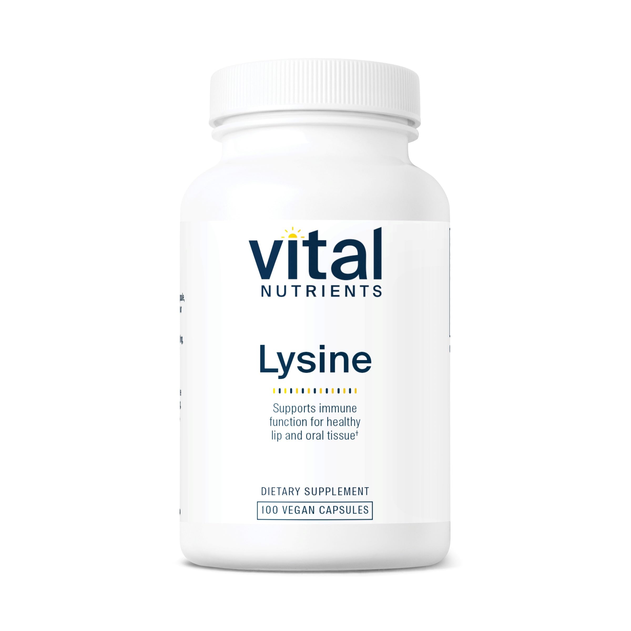 Vital Nutrients Lysine bottle highlighting tissue support