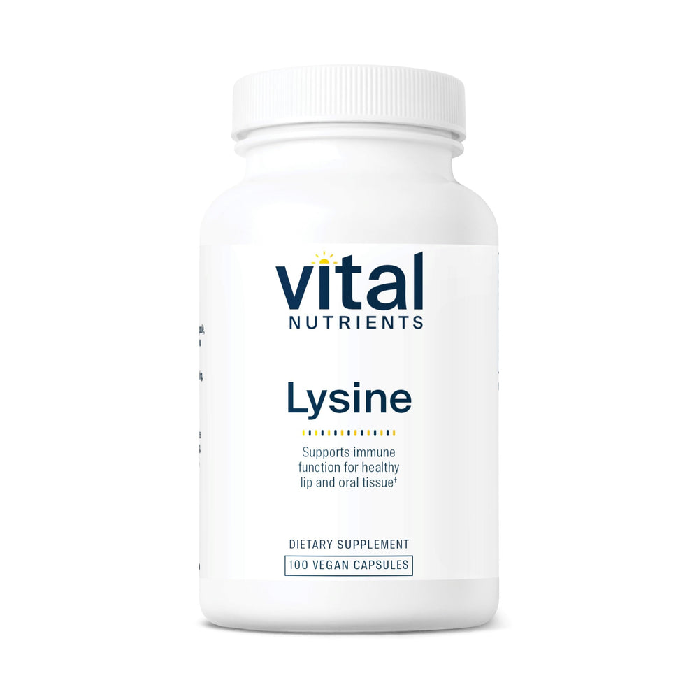Vital Nutrients Lysine bottle highlighting tissue support
