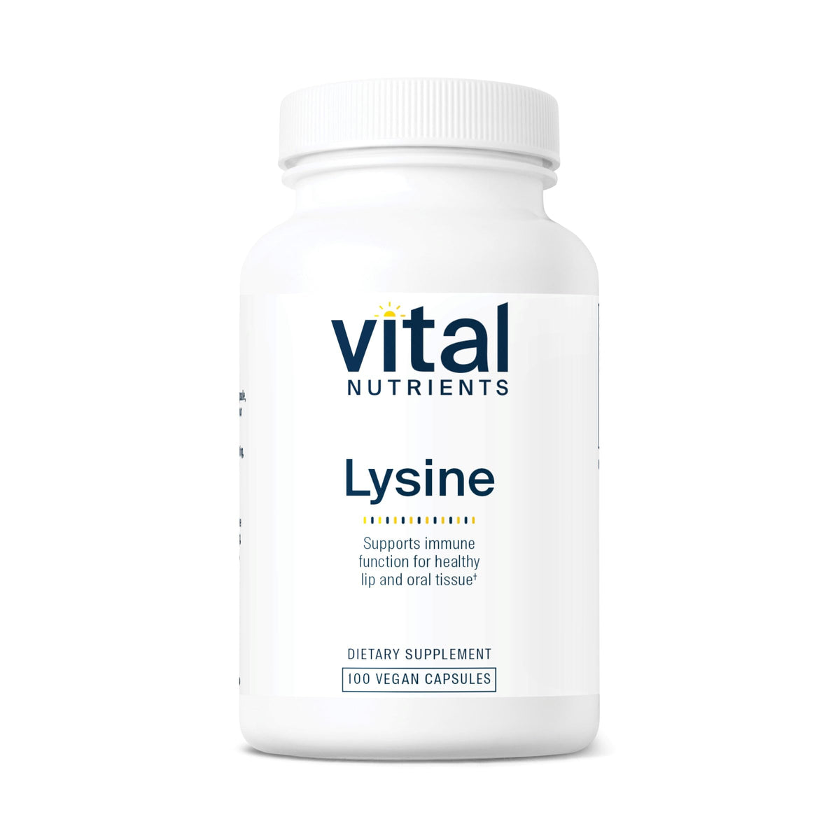 Vital Nutrients Lysine bottle highlighting tissue support