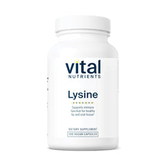 Vital Nutrients Lysine bottle highlighting tissue support