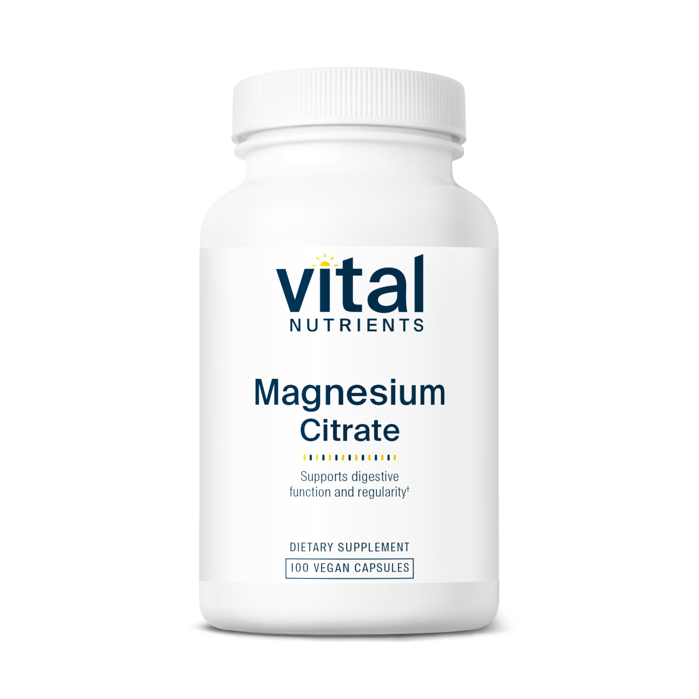 Vital Nutrients Magnesium Citrate 150mg bottle for easy daily relaxation.