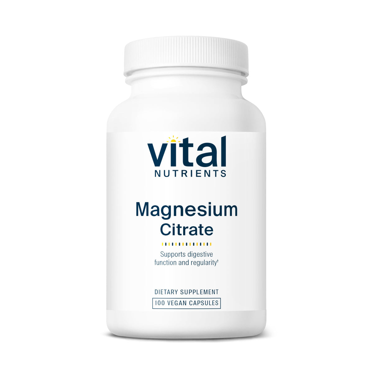 Vital Nutrients Magnesium Citrate 150mg bottle for easy daily relaxation.