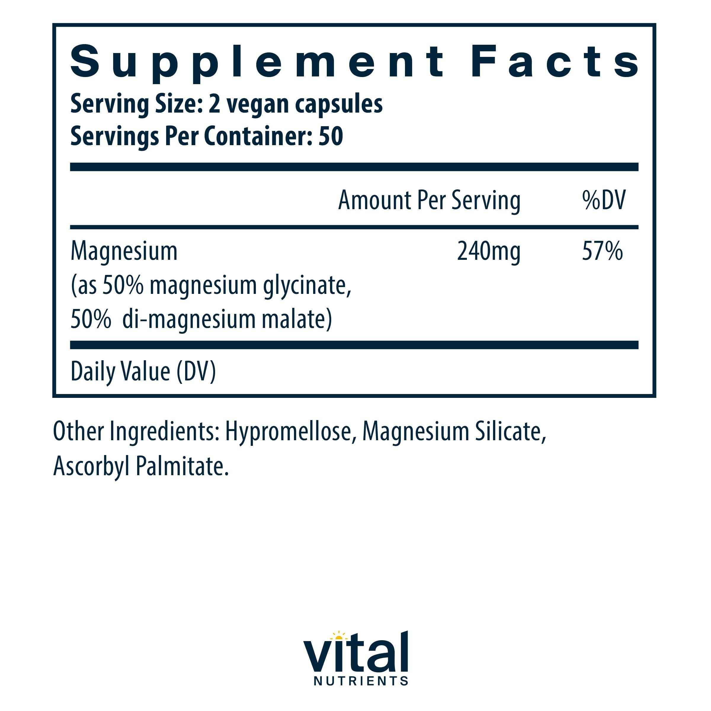 Vital Nutrients capsules close-up, demonstrating the gentle absorption blend.
