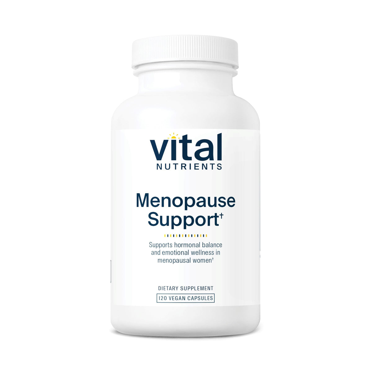 Vital Nutrients Menopause Support capsules may aid hormonal balance and daily comfort.