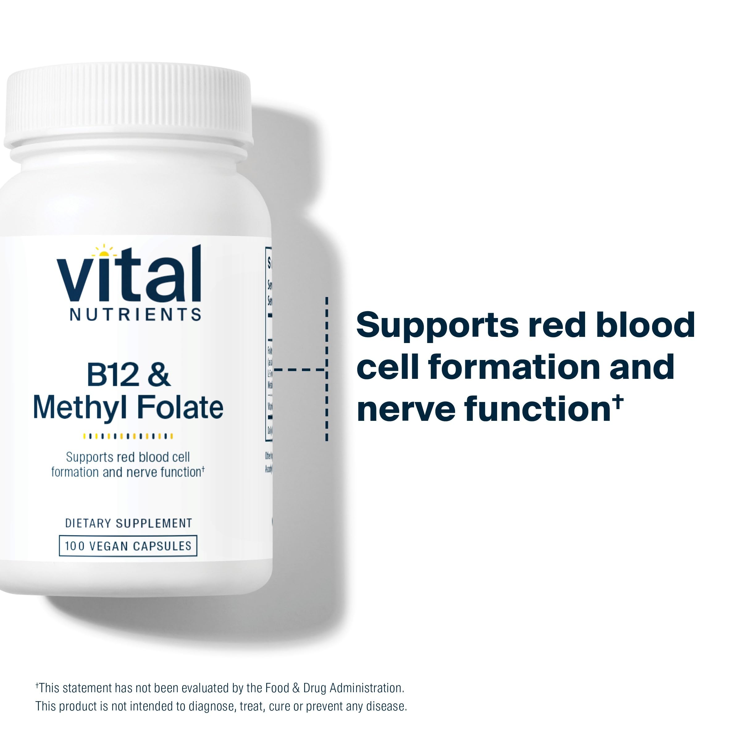 Methylfolate 800 mcg label emphasizing premium absorption and B vitamin support
