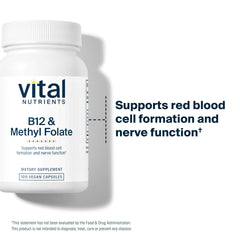 Methylfolate 800 mcg label emphasizing premium absorption and B vitamin support