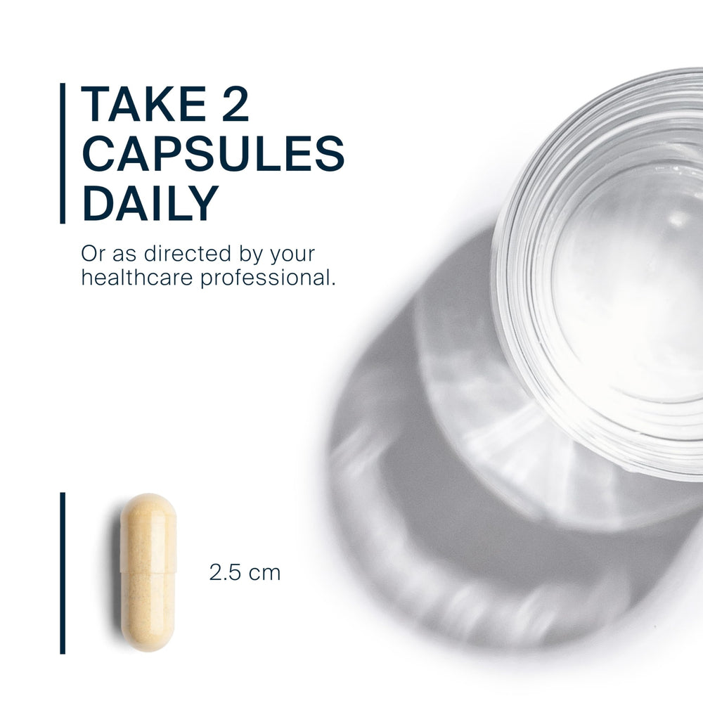 Vital Nutrients Multi-Nutrients 5 capsules with glass of water for daily use.