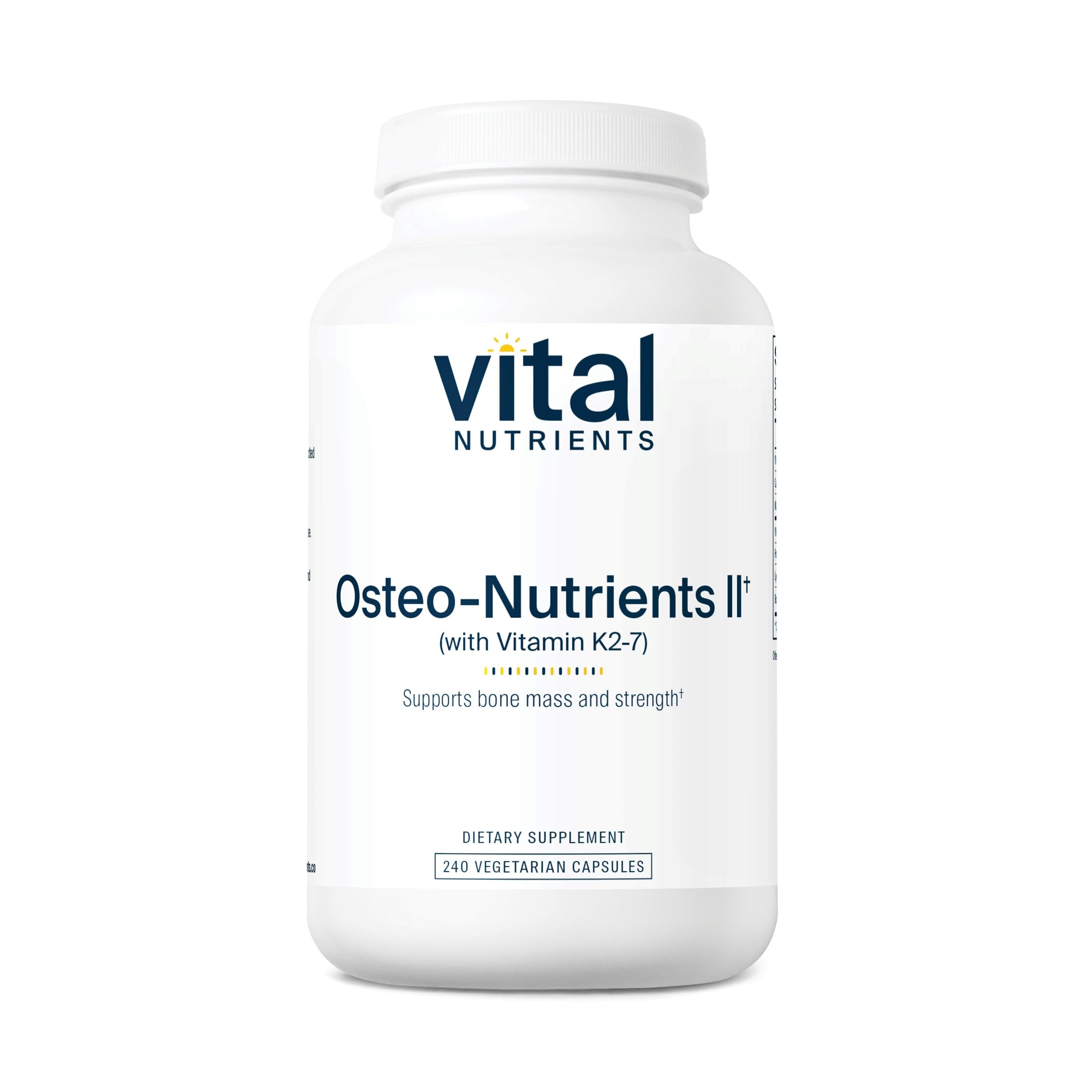 Vital Nutrients Osteo-Nutrients II bottle seal showing freshness